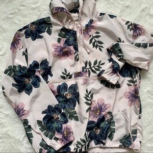 Floral windbreaker